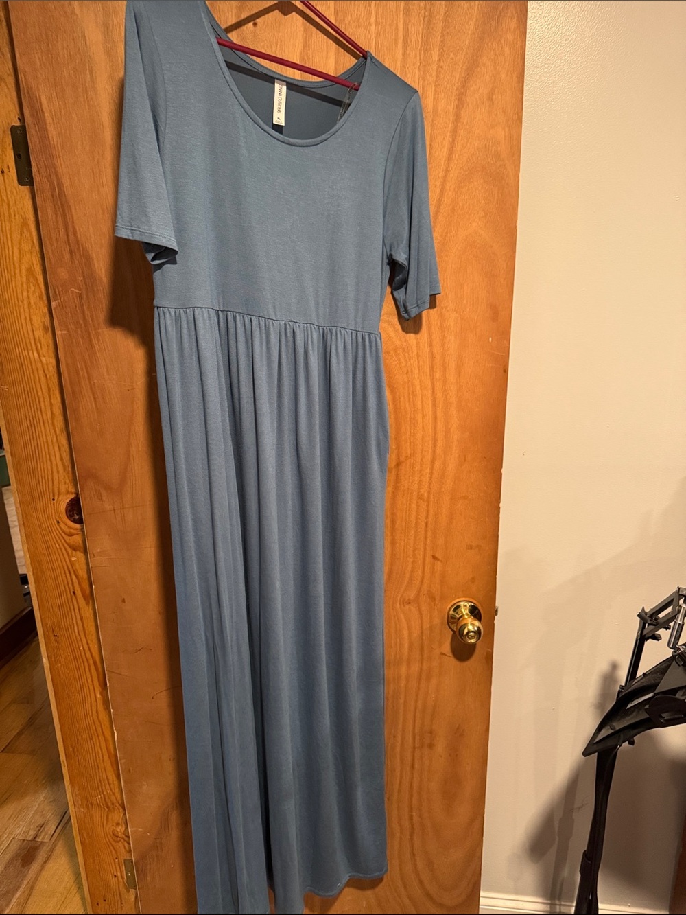 Zenana Outfitters Light Blue Scoop Neck Top